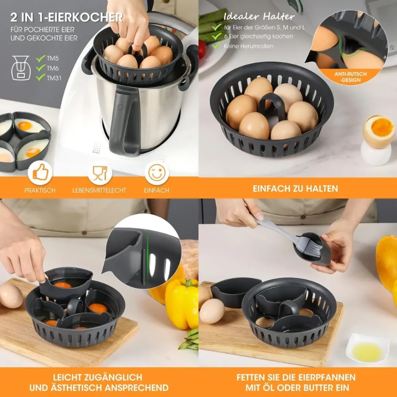 Kitchen Gadgets Thermomix - Soporte para Huevos para Thermomix TM6