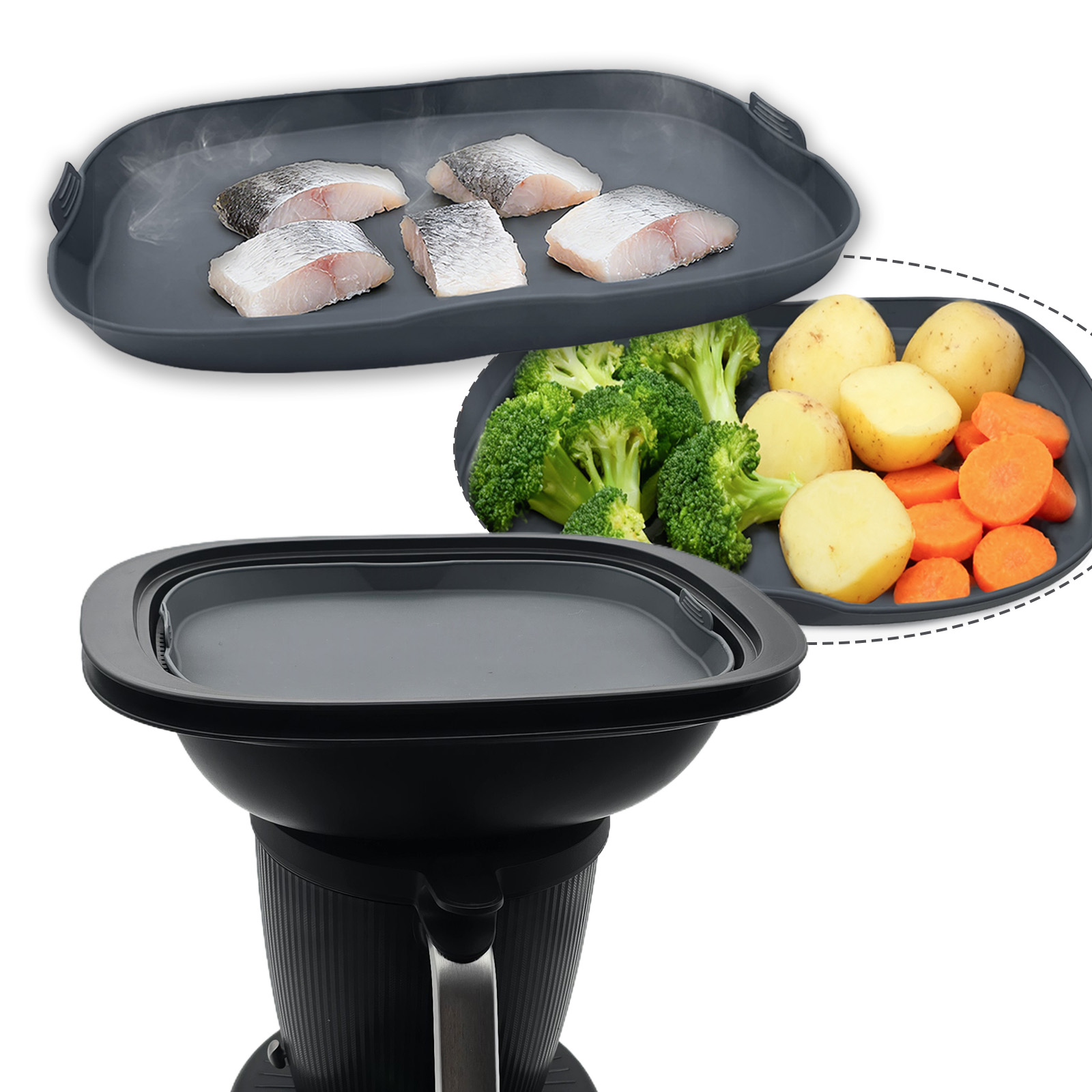 Kitchen Gadgets Thermomix - Bandeja de Silicona para Cocinar al