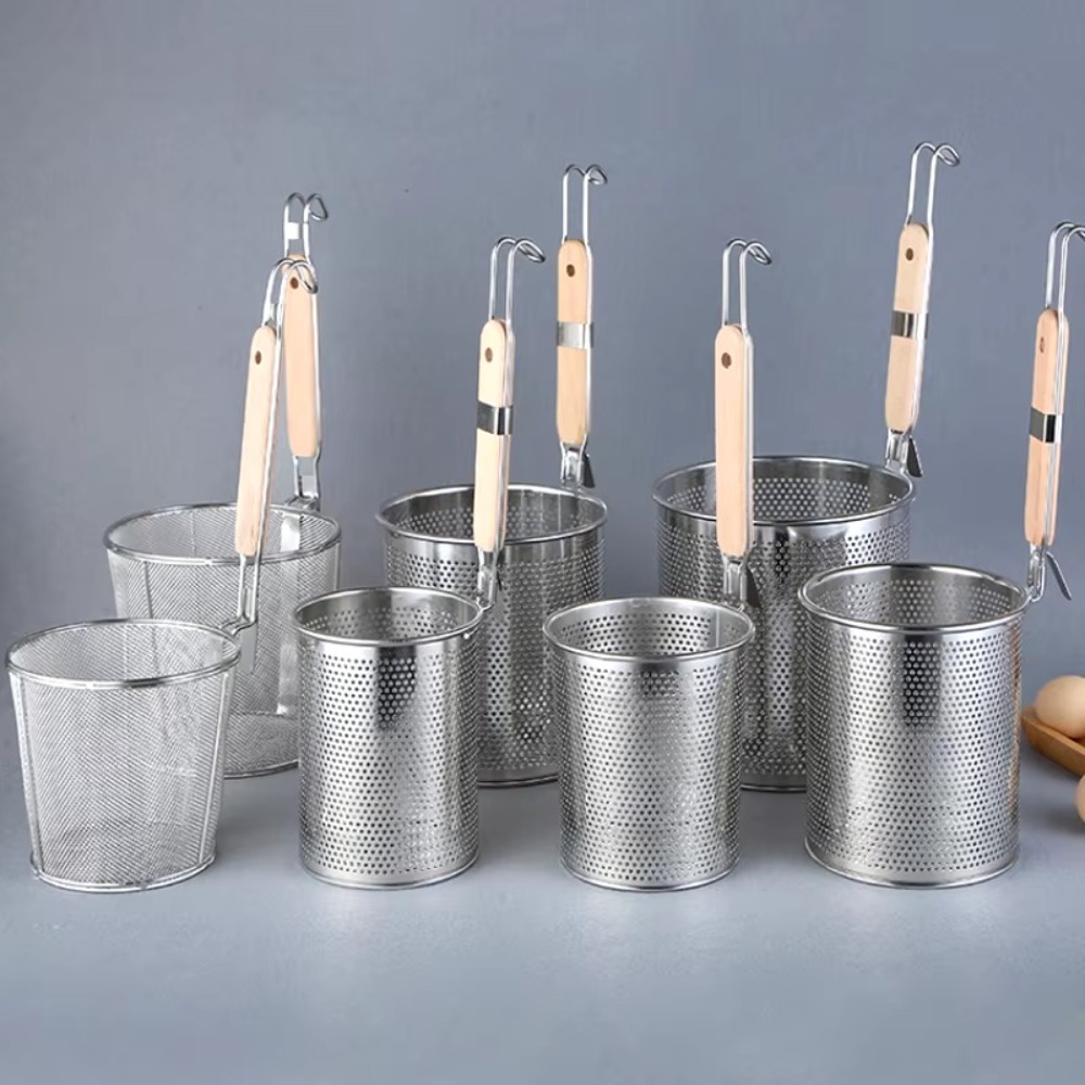 Kitchen Gadgets Pasta - Colador de malla multifuncional de acero