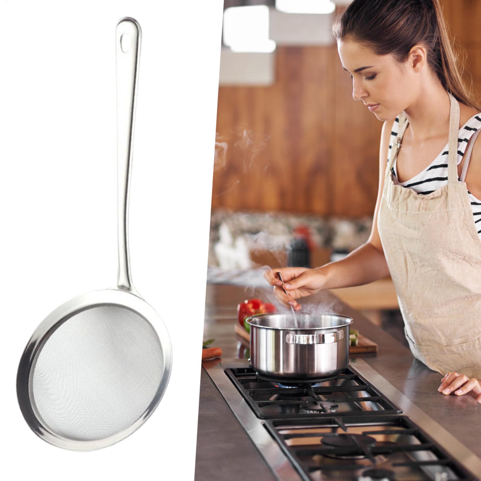 Colador de malla con mango, cu - Kitchen Gadgets Pasta reseña y precio