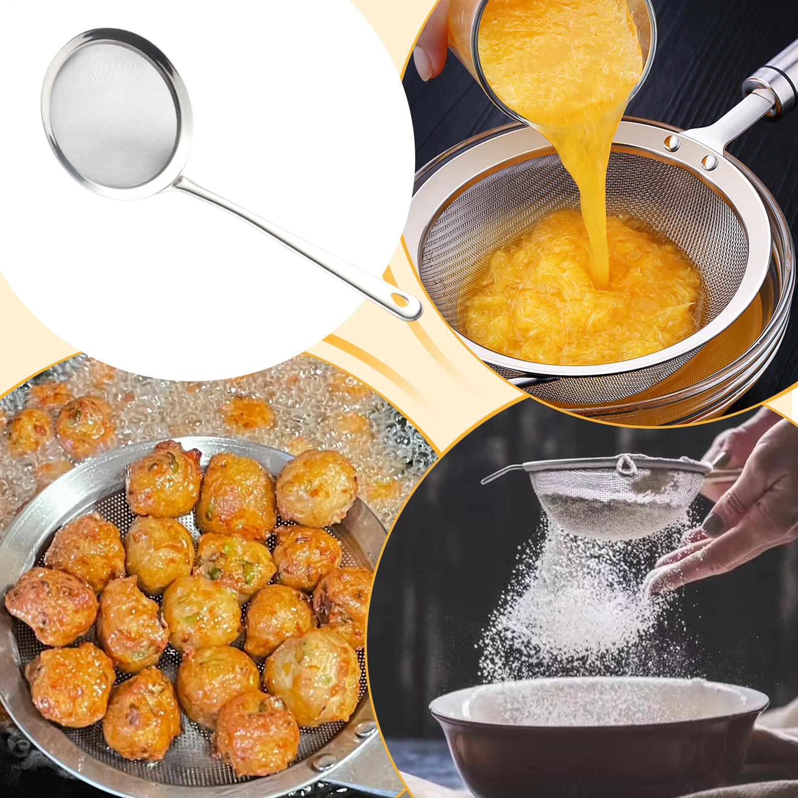 Colador de malla con mango, cu - Kitchen Gadgets Pasta reseña y precio
