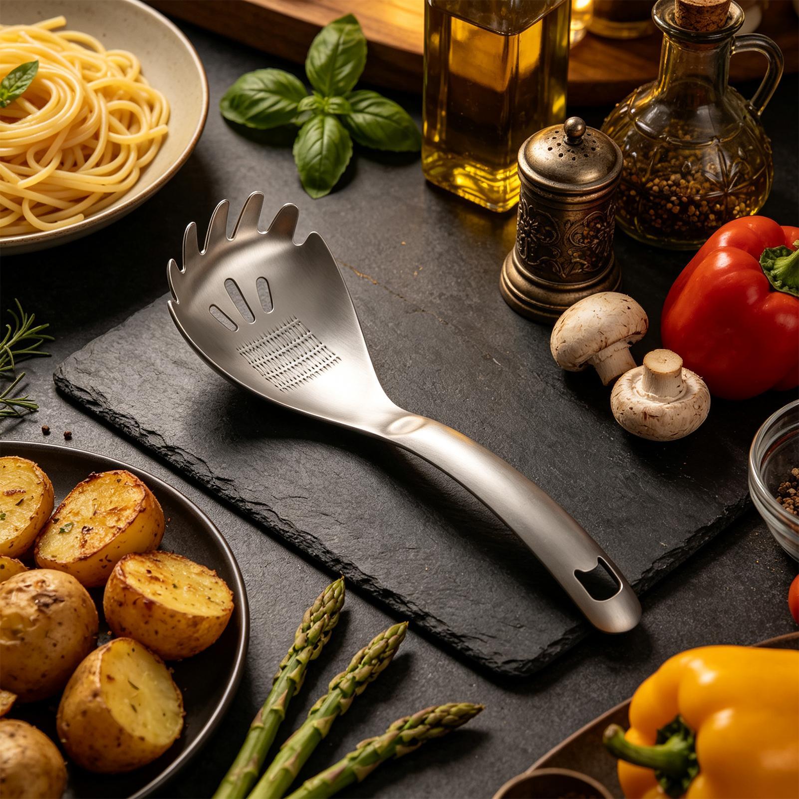 Cuchara de cocina de metal de  - Kitchen Gadgets Pasta reseña y precio