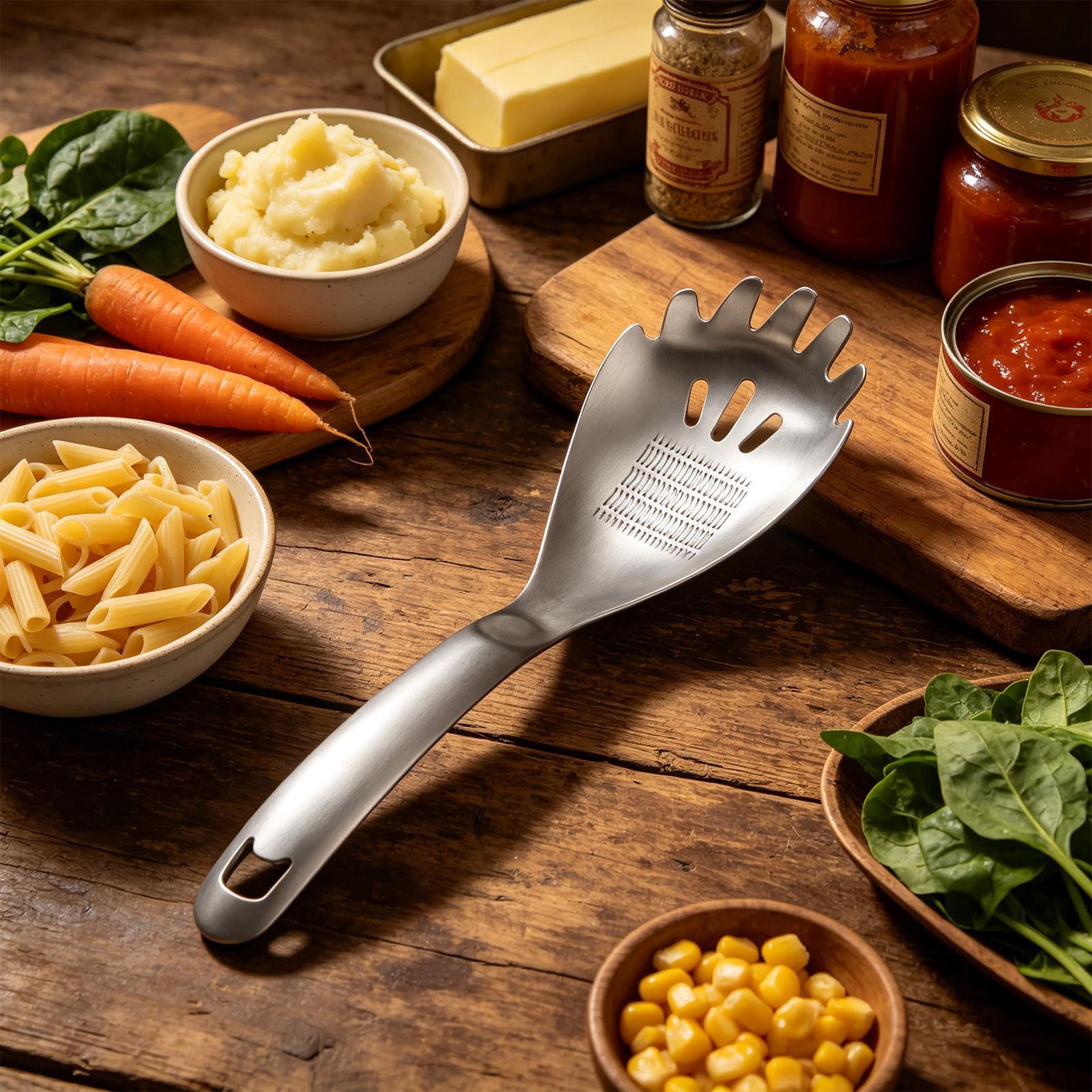 Cuchara de cocina de metal de  - Kitchen Gadgets Pasta reseña y precio