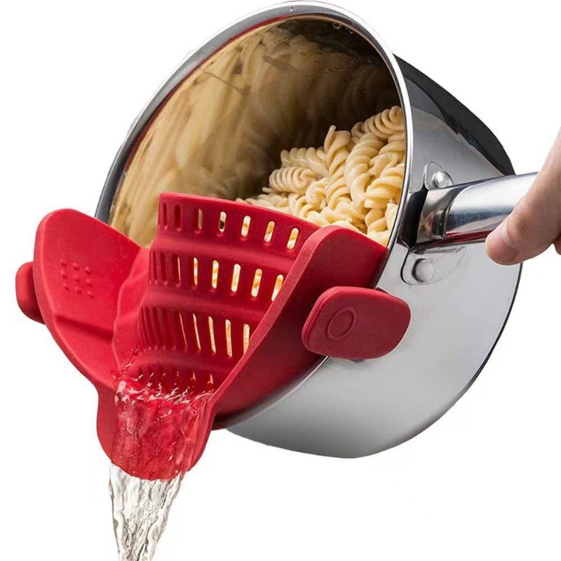 Colador de cocina de silicona  - Kitchen Gadgets Pasta reseña y precio